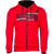 Gorilla Wear, Кофта з капюшоном на замку Bowie Mesh Zipped Hoodie Red, червона, Червоний, M