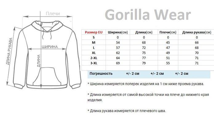 Gorilla Wear, Кофта з капюшоном на замку Bowie Mesh Zipped Hoodie Red, червона, Червоний, M