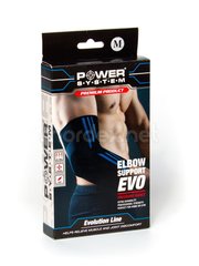 Power System, Налокотник Elbow Support EVO PS-6020, Черный/Синий