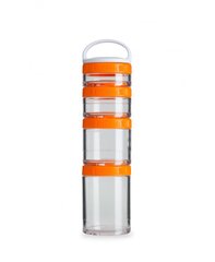 Blender Bottle, Контейнер GoStak Starter 4 Pack, Orange
