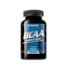 Dymatize Athletic Nutrition, BCAA 2200, 200 капсул