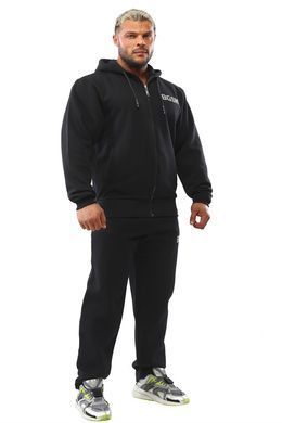 Big Sam, Кофта з капюшоном на замку Mens Hooded Winter Jacket (BGSM3639), Чорна ( XXXL )