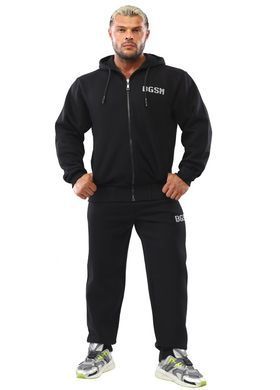Big Sam, Кофта з капюшоном на замку Mens Hooded Winter Jacket (BGSM3639), Чорна ( XXXL )