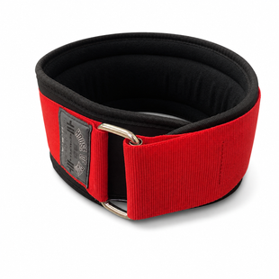 Пояс атлетический неопреновый HOP Red Steel красно-черный, S