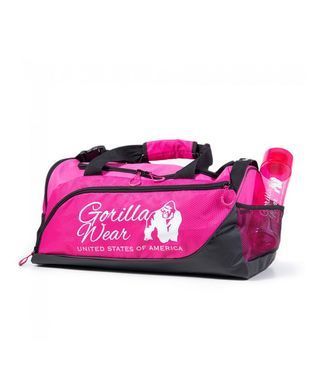 Gorilla Wear Santa Rosa Gym Bag &ndash; Pink/Black