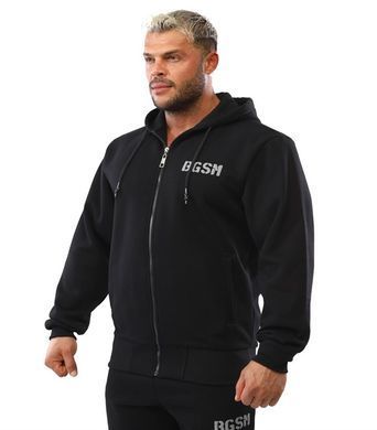 Big Sam, Кофта з капюшоном на замку Mens Hooded Winter Jacket (BGSM3639), Чорна ( XXXL )