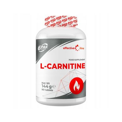 6PAK Nutrition, Карнітин L-Carnitine 1000 Effective Line, 90 таблеток