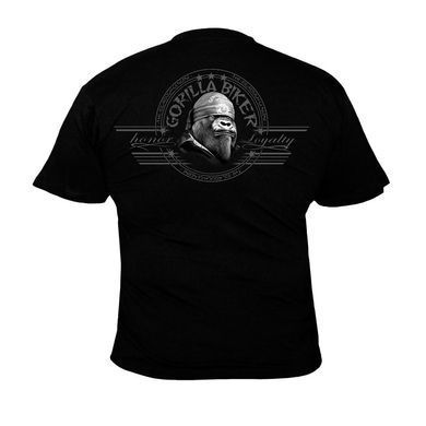 Silberrucken, Футболка GB44 Gorilla Biker Crossed Arms Черная M