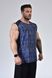 Big Sam, Футболка без рукавов Bodybuilding Mens T-Shirt 2310 Черно\Синяя (XL)