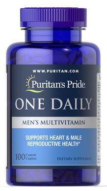 Puritans Pride, Вітаміни One Daily Men's Multivitamin, 100 таблеток