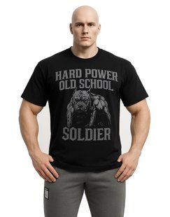 Hard Power Футболка Old School Soldier Oversized &mdash; Чорний ( XL )