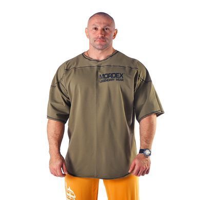 Mordex, Размахайка-Футболка с вставкой (кокетка) Rag Top Bodybuilding (MD6318-4) Хаки ( M )