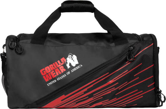 Gorilla Wear Ohio Gym Bag &mdash; Black/Red