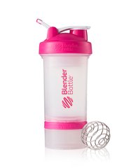 Blender Bottle, Спортивный шейкер ProStak Clear Pink, 650 мл