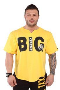 Big Sam, Размахайка-Футболка Body Training T-Shirt Rag Top 3217 Желтая ( S )