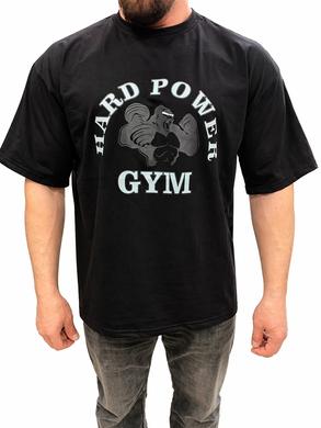 Hard Power Gym Gorilla Black &mdash; чоловіча спортивна футболка чорна, L