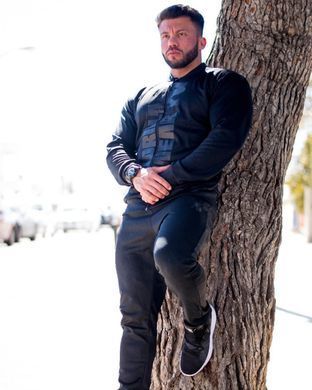 Gorilla Wear, Кофта на замке спортивная Ballinger Track Jacket Black/Black (XL)