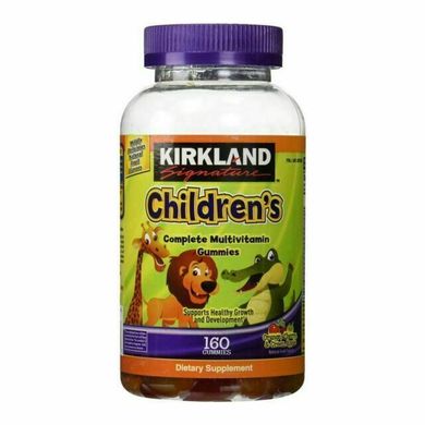 Kirkland Signature, Вітаміни Children's Complete Multivitamin 160 Gummies, 160 жувальних цукерок