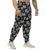 Big Sam, Штаны спортивные зауженные (Mens Loose Fit Logo Design PNT1376-BLAC) Черный-Серый ( L )
