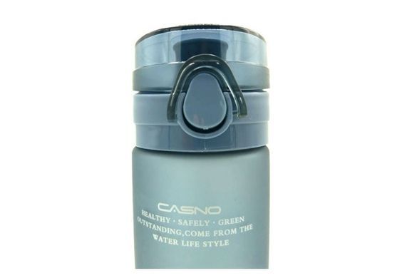 Casno, Бутылка для воды KXN-1157 Tritan Gray 650 мл, Серый, 650 мл