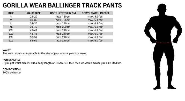 Gorilla Wear, Кофта на замку спортивна Ballinger Track Jacket Black/Black (XL)