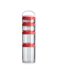 Blender Bottle, Контейнер GoStak Starter 4 Pack, Red