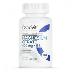 OstroVit Magnesium Citrate 400 mg + B6 90 таблеток, 90 таблеток