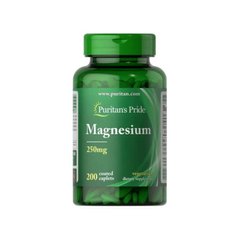 Puritans Pride, Мікроелементи Magnesium Oxide 250mg, ( 200 таблеток )