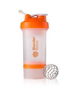 Blender Bottle, Спортивный шейкер ProStak Clear Orange, 650 мл