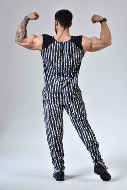 Big Sam, Футболка без рукава Bodybuilding Mens T-Shirt 2312 Чорно\Біла (L)