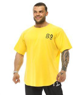 Big Sam, Футболка-Размахайка (Men's Oversize T-shirt 3340-Yellow) Желтый ( L )