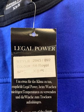 LegalPower, Розмахайка Rag Top (2945\892 Royal Blau) Сине\Чорна ( XS\S )