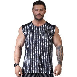 Big Sam, Футболка без рукавов Bodybuilding Mens T-Shirt 2312 Черно\Белая (L)