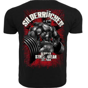 Silberr&uuml;cken Herren T-Shirt &bdquo;Lifter&ldquo; (SR172) &ndash; Black (L)