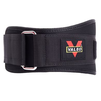 Valeo, Пояс атлетичний неопреновий (Nylon) Чорний ( XS )