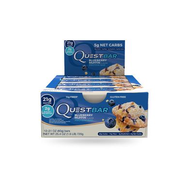 Quest Nutrition, Спортивный батончик Quest Bar, Blueberry Muffin