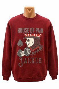 H0P Реглан Sleeve Hoodie Jacked, бордовый (L)