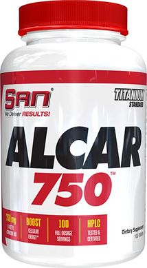 SAN Nutrition, Карнитин Alcar 750 (Acetyl L-Carnitine), 100 таблеток