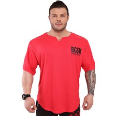 Big Sam, Футболка-Размахайка Mens Bodybuilding Training T-Shirt Red 3279 Червона XXL