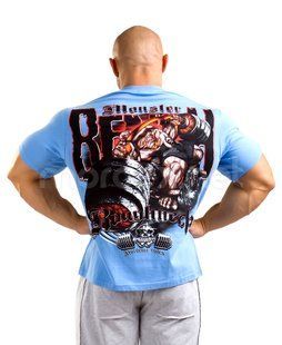Silberrucken, Футболка MR23 Roughneck Monster Bench голубая (L)