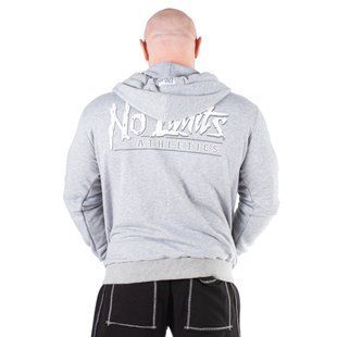 No Limits, Кофта з капюшоном (Hoodie Muscle MD7483-1) Сіра (XL)