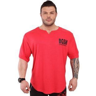 Big Sam, Футболка-Размахайка Mens Bodybuilding Training T-Shirt Red 3279 Красная L