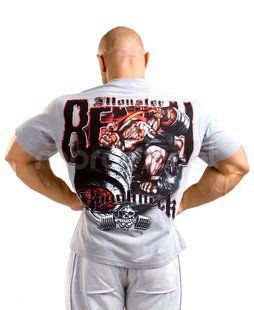 Silberrucken, Футболка MR23 Roughneck Monster Bench серая ( M )