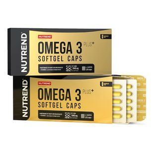 Nutrend, Риб'ячий жир Omega 3 Plus Softgel Caps, 120 капсул
