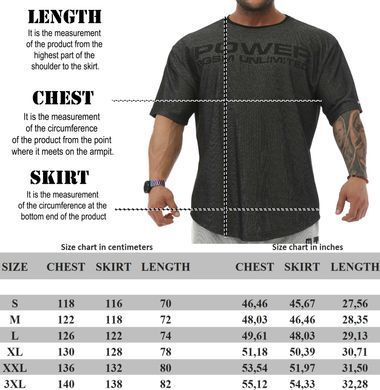 Big Sam, Футболка-Размахайка (Rag Top Gym T-shirt BGSM 3330-ANTHRACITE) Серый ( L )