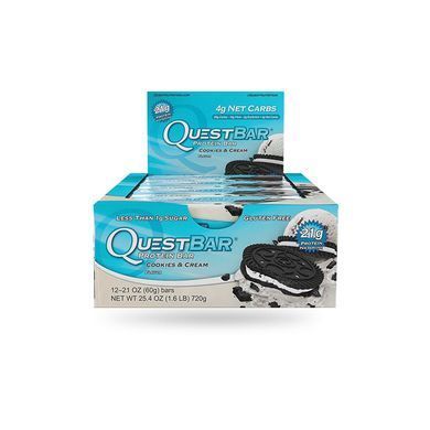 Quest Nutrition, Спортивный батончик Quest Bar, Cookies And Cream