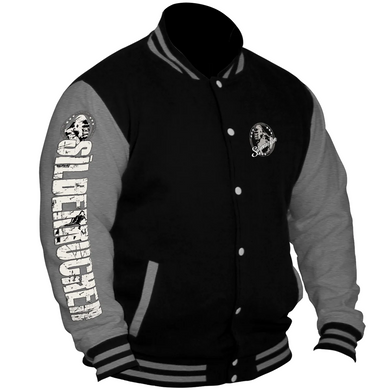 Мужская куртка-бомбер Silberr&uuml;cken SR179 College Jacke &mdash; черная 3XL