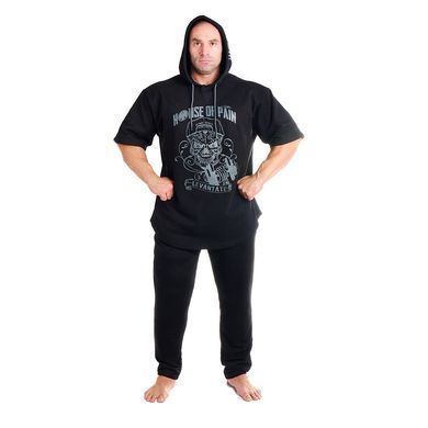 House of Pain, Футболка с капюшоном ((Свитшот) Hoodie Black MD7017-1) черная ( XXL\XXXL)