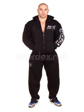Mordex TitanBlack Fleece Zip &mdash; чёрная флисовая толстовка на молнии ( XS )
