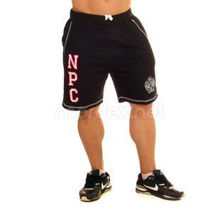 NPC, Шорти спортивні теплі Men's Fleece Shorts, Чорний / червоний L